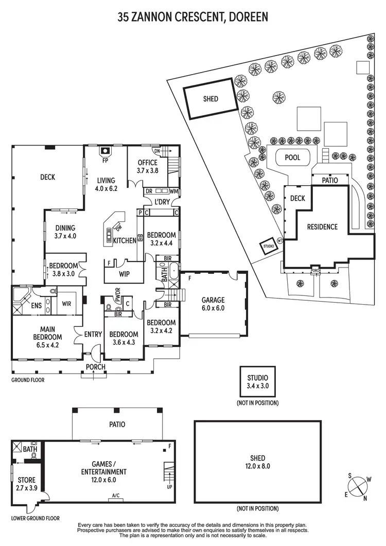 Floorplan of Homely house listing, 35 Zannon Crescent, Doreen VIC 3754