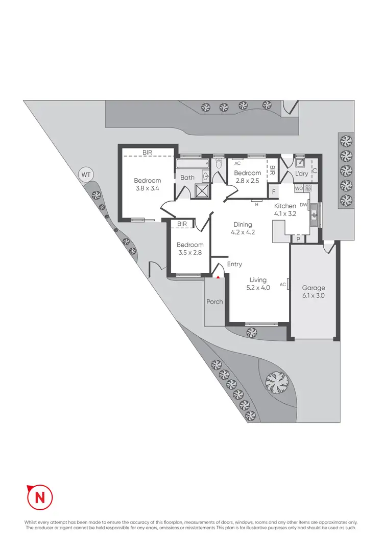 Floorplan of Homely unit listing, 1/11 Thelma Court, Werribee VIC 3030