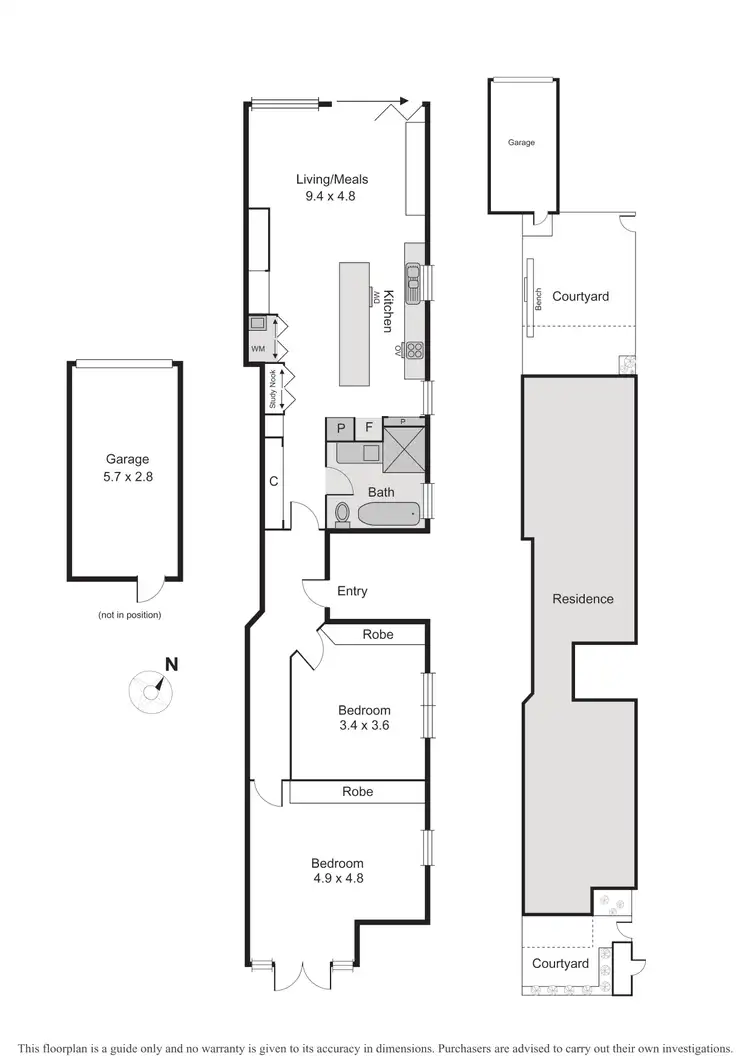 Floorplan of Homely apartment listing, 2/38 Pine Avenue, Elwood VIC 3184