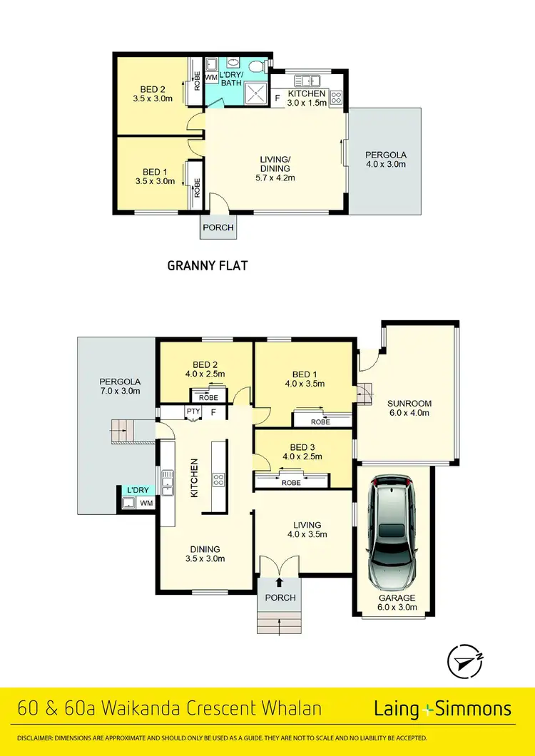 Floorplan of Homely house listing, 60 & 60A Waikanda Crescent, Whalan NSW 2770