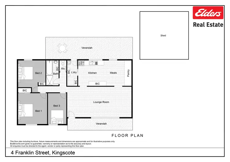 Floorplan of Homely house listing, 4 Franklin Street, Kingscote SA 5223