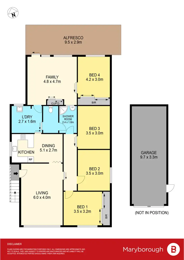 Floorplan of Homely house listing, 5 Tobruk Avenue, Maryborough VIC 3465