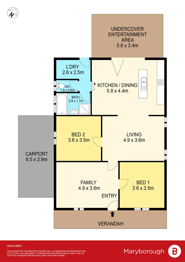 Floorplan of Homely house listing, 65 Napier Street, Maryborough VIC 3465