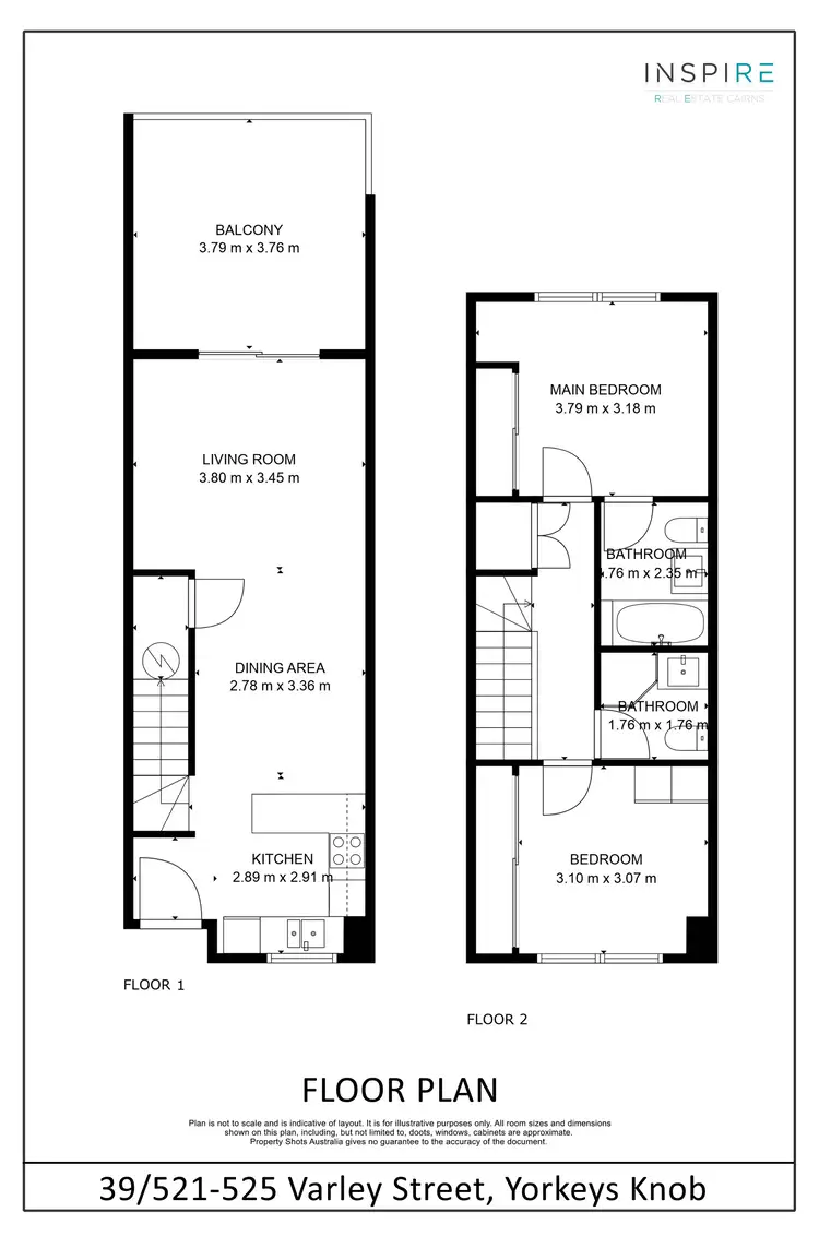 Floorplan of Homely unit listing, 39/521-525 Varley Street, Yorkeys Knob QLD 4878