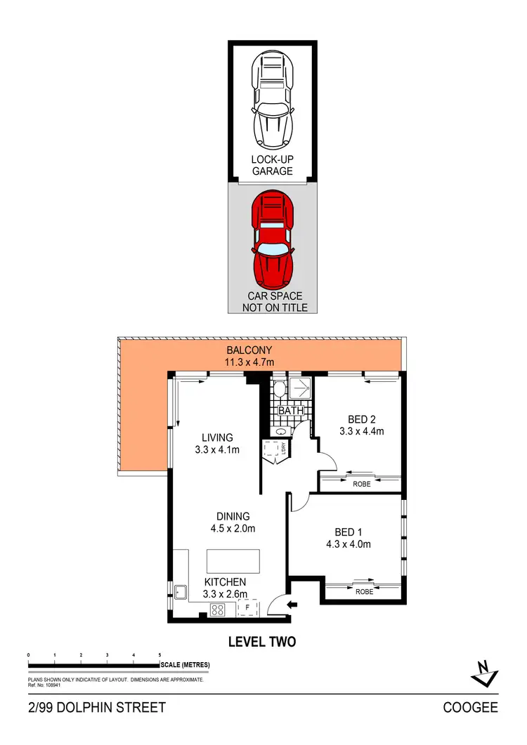 Floorplan of Homely apartment listing, 2/99 Dolphin Street, Coogee NSW 2034