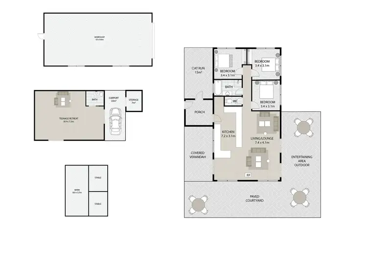 Floorplan of Homely rural property listing, 521 Green Valley Road, Bagdad TAS 7030