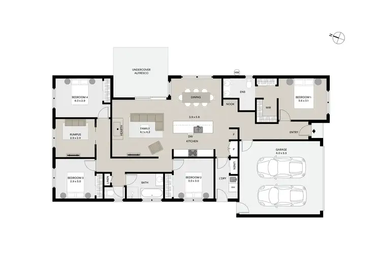 Floorplan of Homely house listing, 4 Enterprize Drive, Youngtown TAS 7249