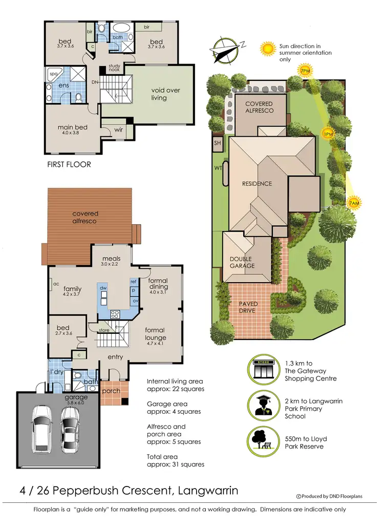 Floorplan of Homely house listing, 4/26 Pepperbush Crescent, Langwarrin VIC 3910