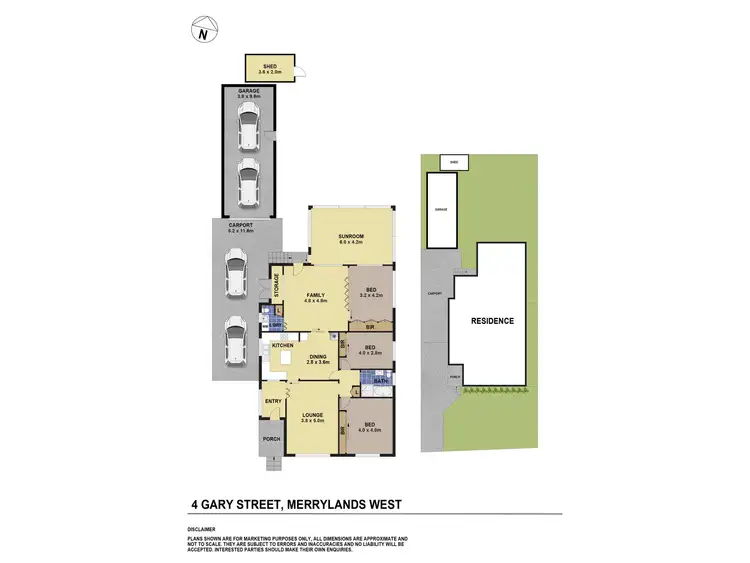 Floorplan of Homely house listing, 4 Gary Street, Merrylands West NSW 2160