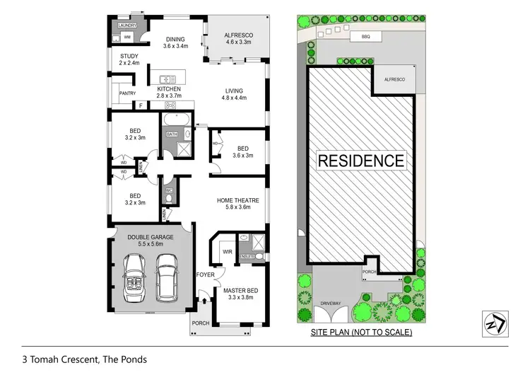 Floorplan of Homely house listing, 3 Tomah Crescent, The Ponds NSW 2769