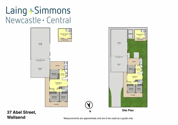 Floorplan of Homely house listing, 37 Abel Street, Wallsend NSW 2287