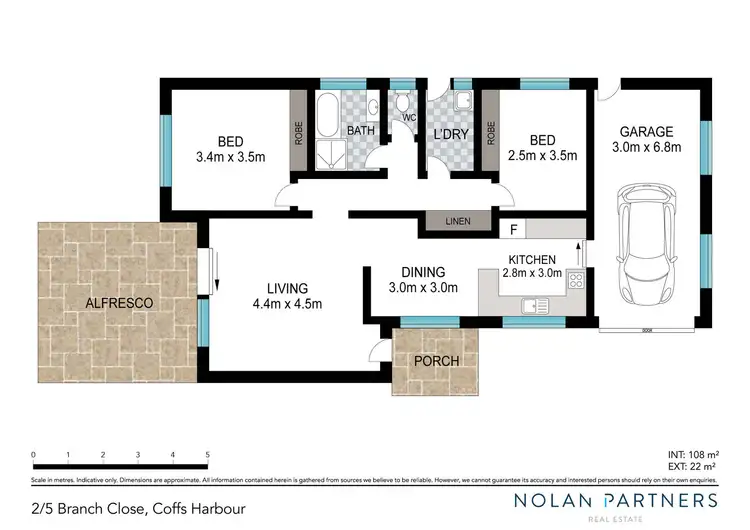 Floorplan of Homely villa listing, 2/5 Branch Close, Coffs Harbour NSW 2450