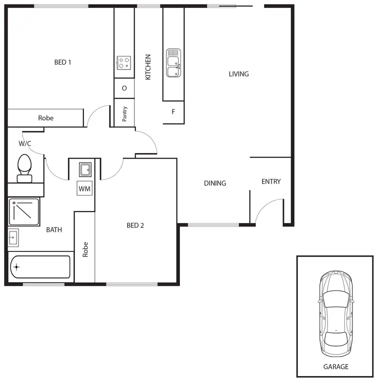 Floorplan of Homely unit listing, 29/181 McBryde Crescent, Wanniassa ACT 2903