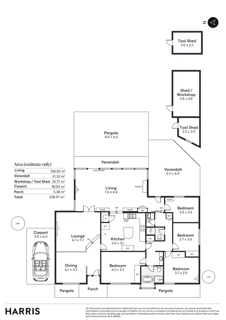 Floorplan of Homely house listing, 11 Limpsfield Avenue, Hawthorndene SA 5051