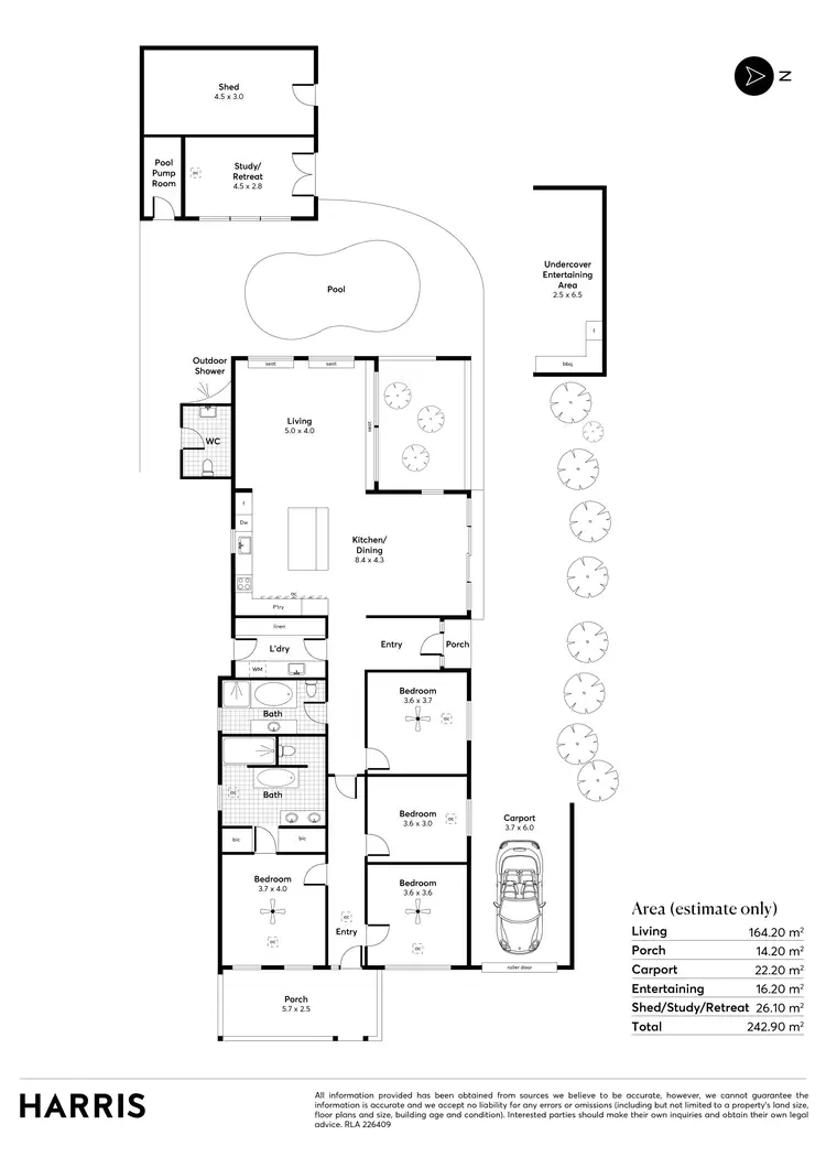 Floorplan of Homely house listing, 36 Brooker Terrace, Richmond SA 5033