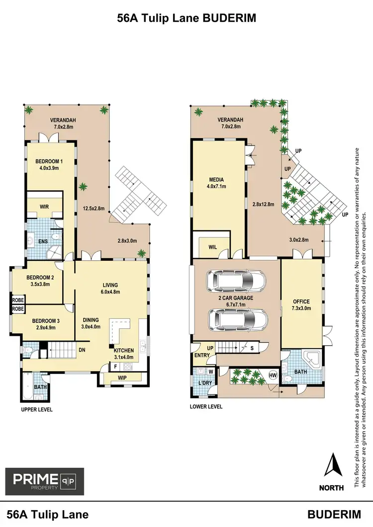 Floorplan of Homely house listing, 56A Tulip Lane, Buderim QLD 4556