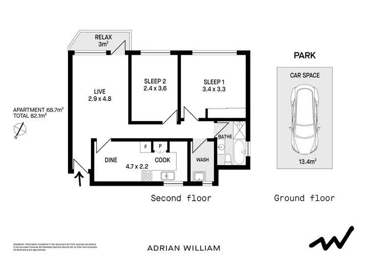 Floorplan of Homely apartment listing, 10/8 Bayley Street, Marrickville NSW 2204