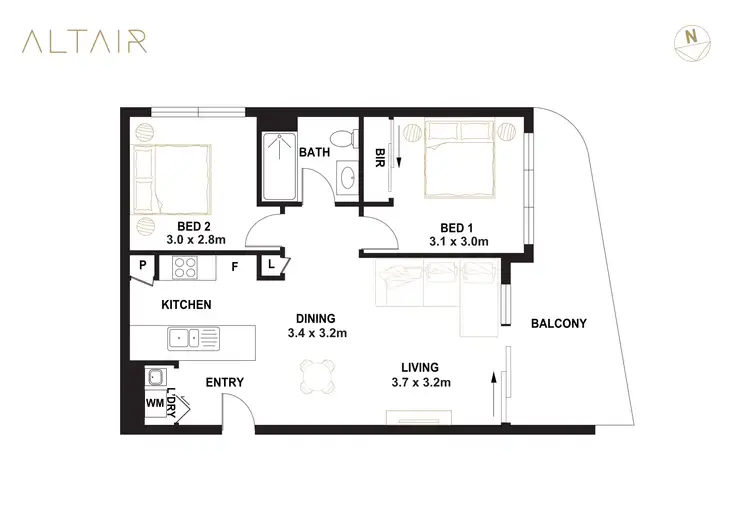 Floorplan of Homely apartment listing, 89/7 Summerfield Close, Denman Prospect ACT 2611