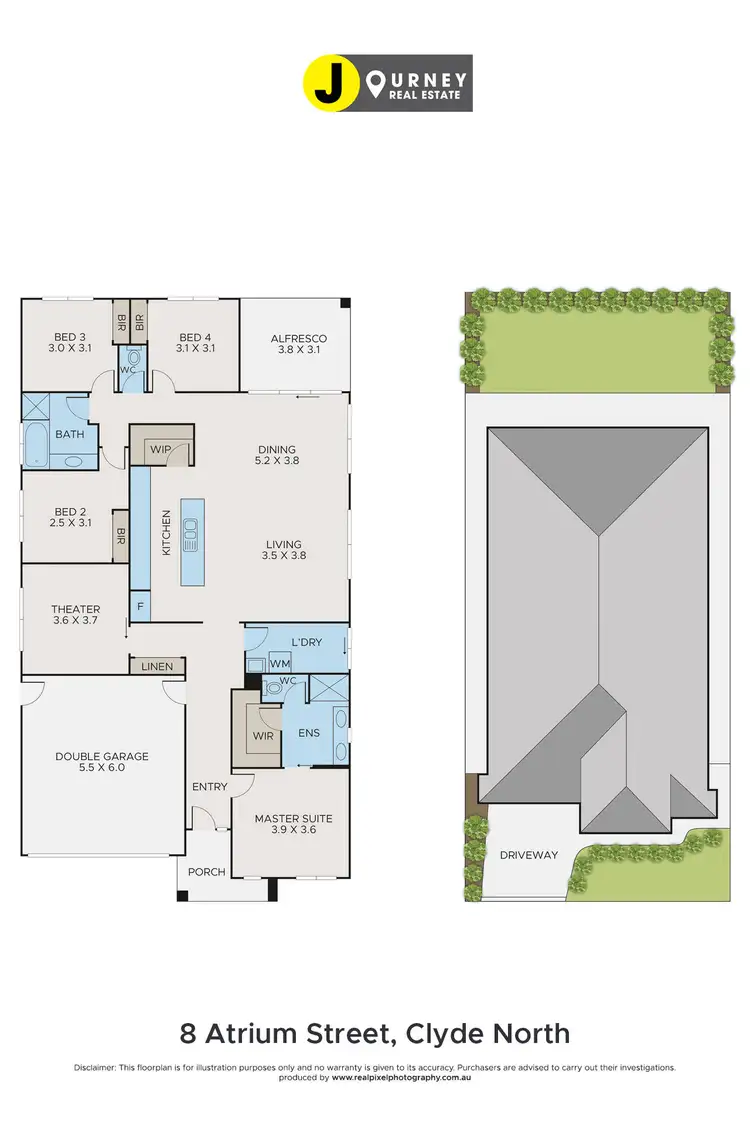 Floorplan of Homely house listing, 8 Atrium Street, Clyde North VIC 3978
