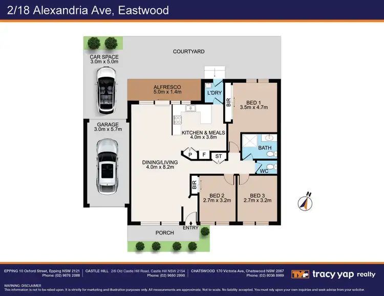 Floorplan of Homely villa listing, 2/18 Alexandria Avenue, Eastwood NSW 2122