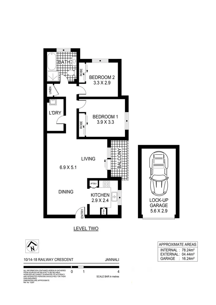 Floorplan of Homely unit listing, 10/14-18 Railway Crescent, Jannali NSW 2226