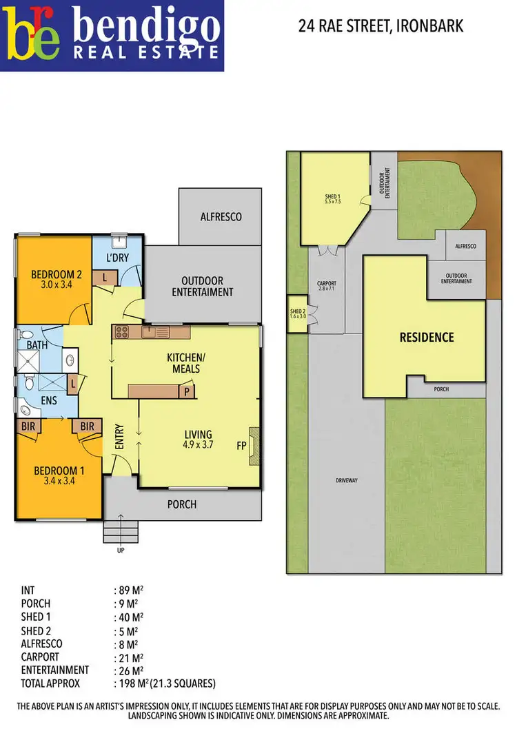 Floorplan of Homely house listing, 24 Rae Street, Ironbark VIC 3550
