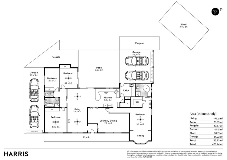 Floorplan of Homely house listing, 15 Paxton Court, Redwood Park SA 5097