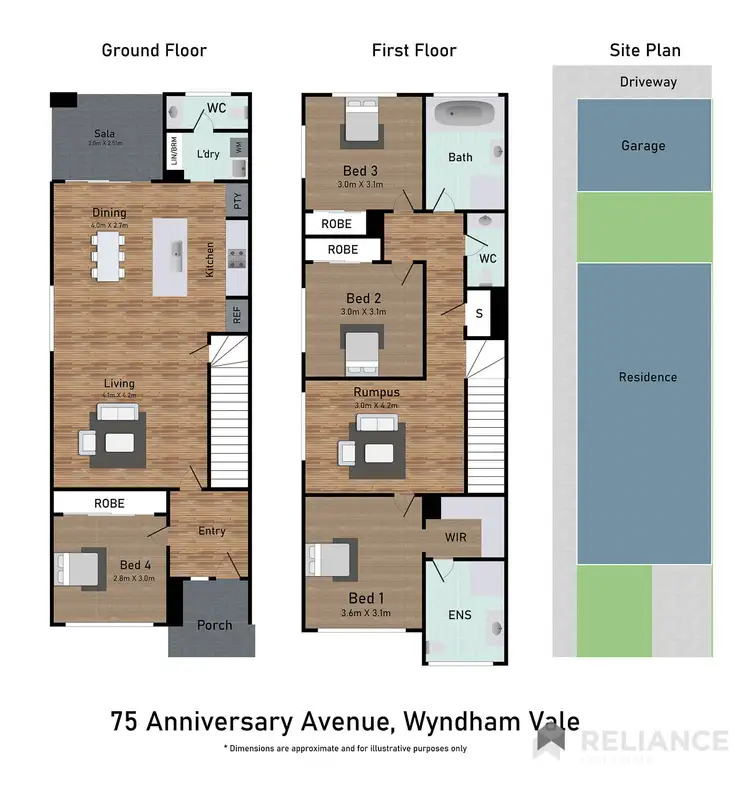 Floorplan of Homely house listing, 75 Anniversary Avenue, Wyndham Vale VIC 3024