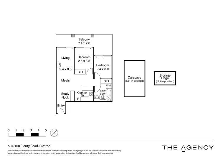 Floorplan of Homely apartment listing, 504/100 Plenty Road, Preston VIC 3072