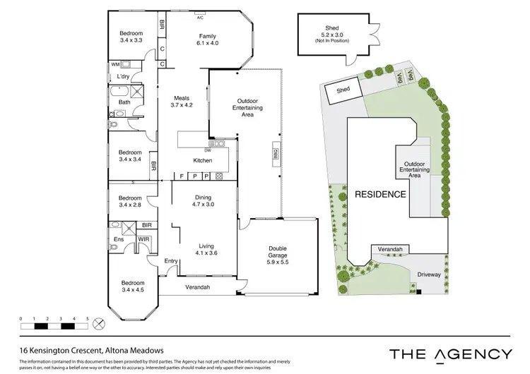 Floorplan of Homely house listing, 16 Kensington Crescent, Altona Meadows VIC 3028