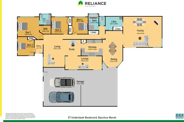 Floorplan of Homely house listing, 27 Underbank Boulevard, Bacchus Marsh VIC 3340