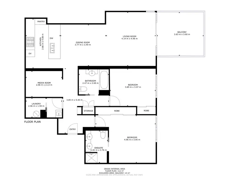 Floorplan of Homely unit listing, 14/168-174 Moore Road, Kewarra Beach QLD 4879