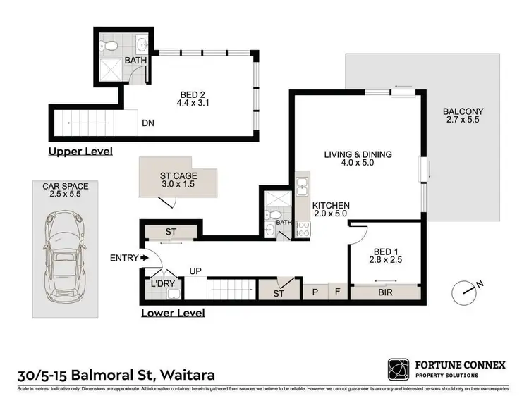 Floorplan of Homely apartment listing, 30/5-15 Balmoral Street, Waitara NSW 2077