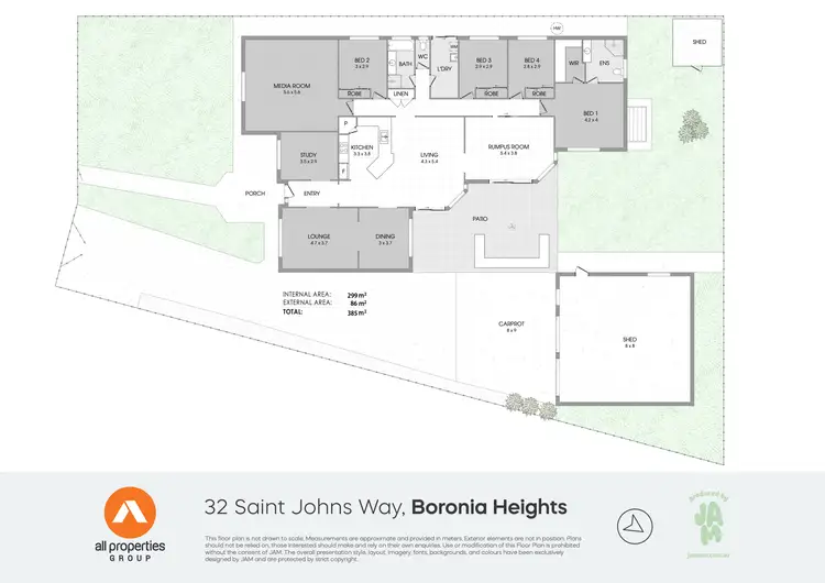 Floorplan of Homely house listing, 32 St Johns Way, Boronia Heights QLD 4124