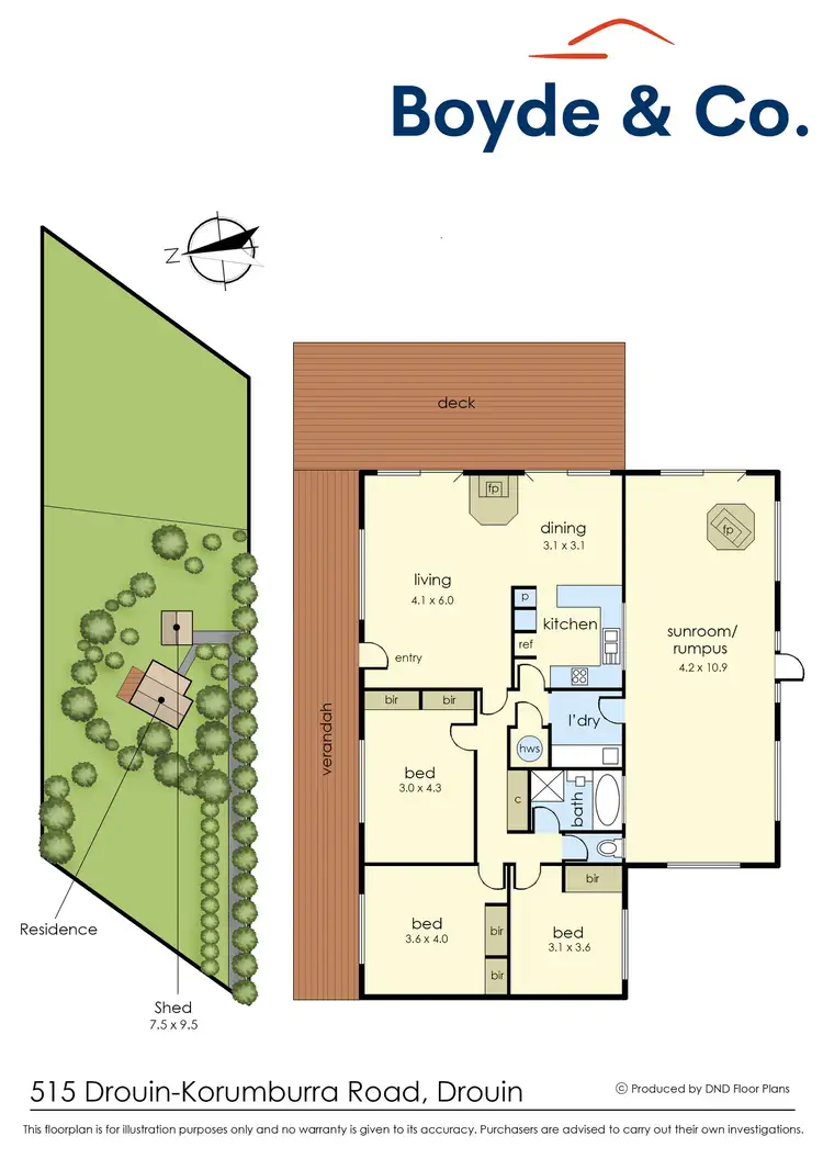 Floorplan of Homely rural property listing, 515 Drouin-Korumburra Road, Drouin VIC 3818