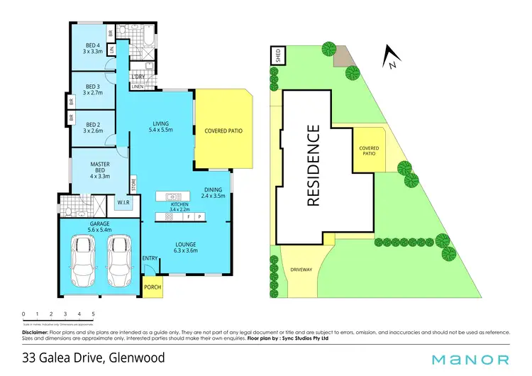 Floorplan of Homely house listing, 33 Galea Drive, Glenwood NSW 2768