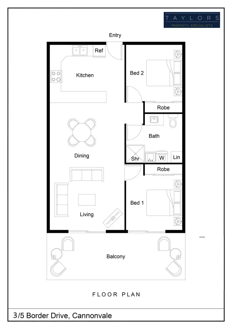 Floorplan of Homely unit listing, 3/5 Border Drive, Cannonvale QLD 4802