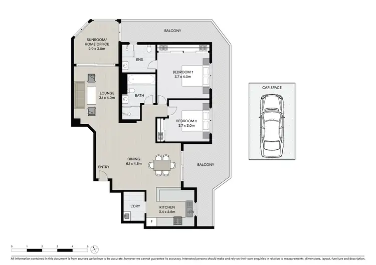 Floorplan of Homely apartment listing, 15/3 Good Street, Parramatta NSW 2150
