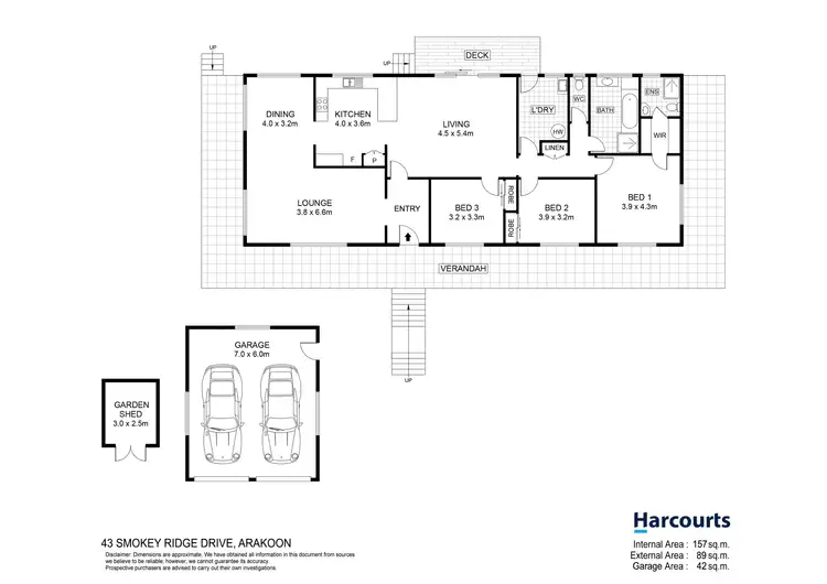 Floorplan of Homely rural property listing, 43 Smoky Ridge Drive, Arakoon NSW 2431