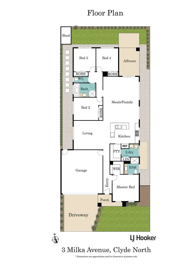 Floorplan of Homely house listing, 3 Milka Avenue, Clyde North VIC 3978