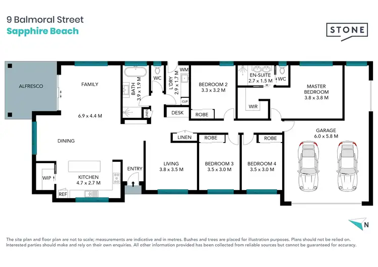 Floorplan of Homely house listing, 9 Balmoral Street, Sapphire Beach NSW 2450