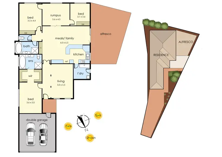 Floorplan of Homely house listing, 6A Palmerston Crescent, Frankston South VIC 3199