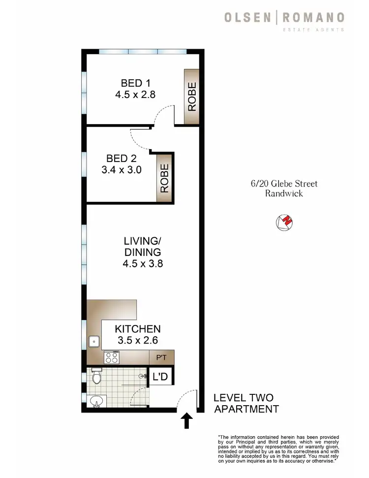 Floorplan of Homely apartment listing, 6/20 Glebe Street, Randwick NSW 2031