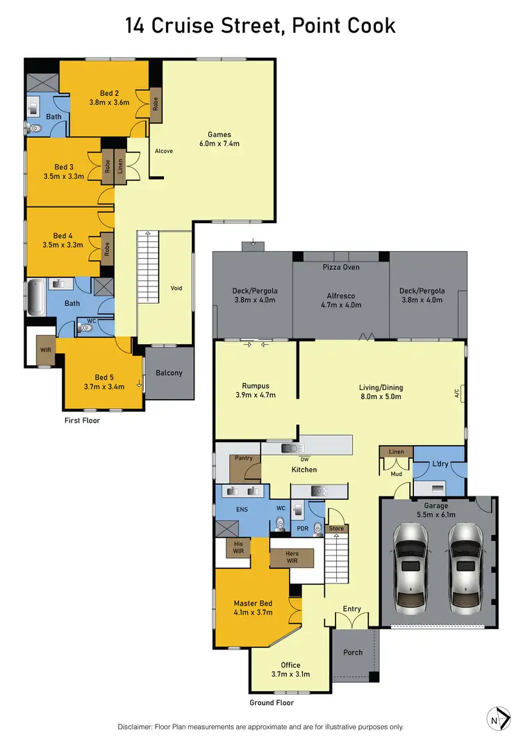Floorplan of Homely house listing, 14 Cruise Street, Point Cook VIC 3030