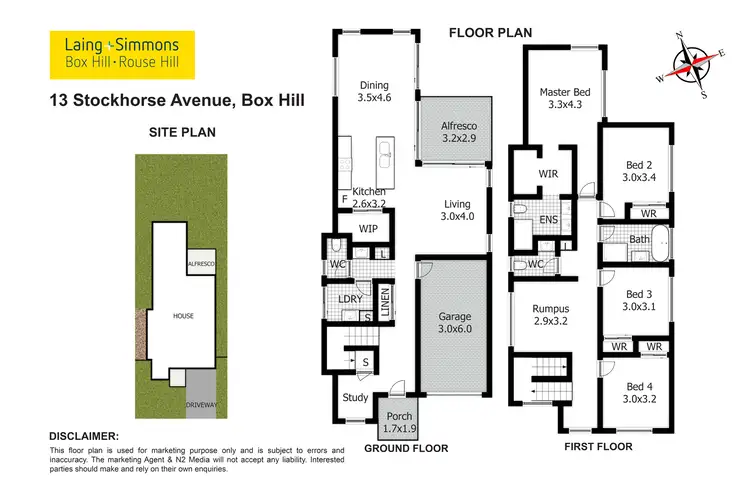 Floorplan of Homely house listing, 13 Stockhorse Avenue, Box Hill NSW 2765