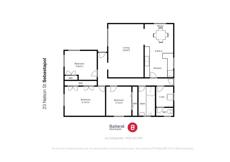 Floorplan of Homely house listing, 23 Nelson Street, Sebastopol VIC 3356