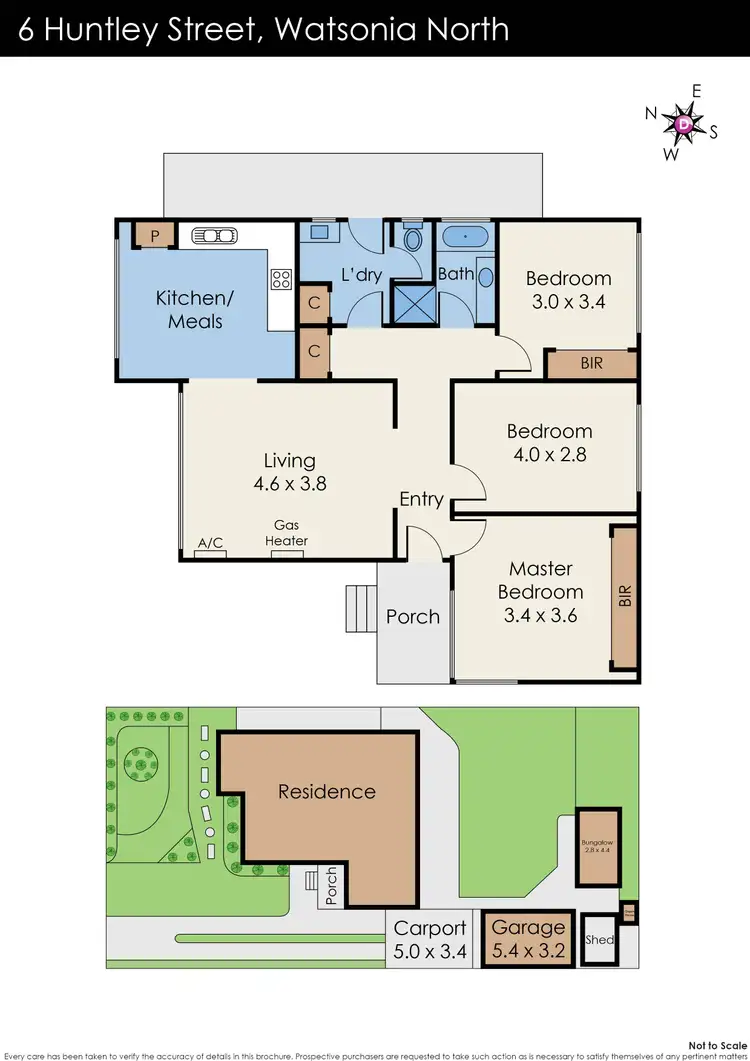 Floorplan of Homely house listing, 6 Huntley Street, Watsonia North VIC 3087