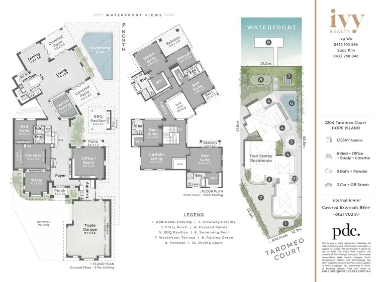 Floorplan of Homely house listing, 2204 Taromeo Court, Hope Island QLD 4212