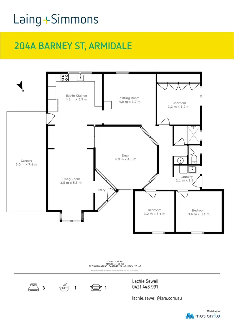 Floorplan of Homely house listing, 204A Barney Street, Armidale NSW 2350