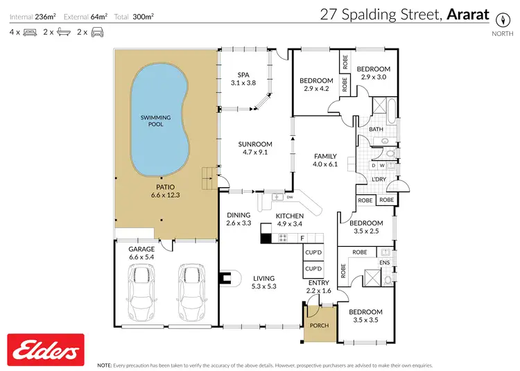 Floorplan of Homely house listing, 27 Spalding Street, Ararat VIC 3377